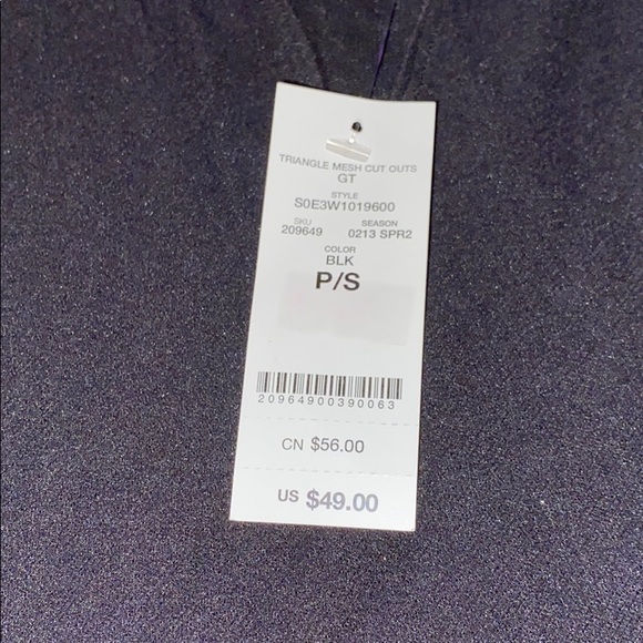 NEW BEBE TRIANGLE MESH CUT OUT BODYSUIT. - Picture 2 of 3